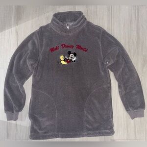 Walt Disney World fleece sweater featuring an embroidered Mickey Mouse